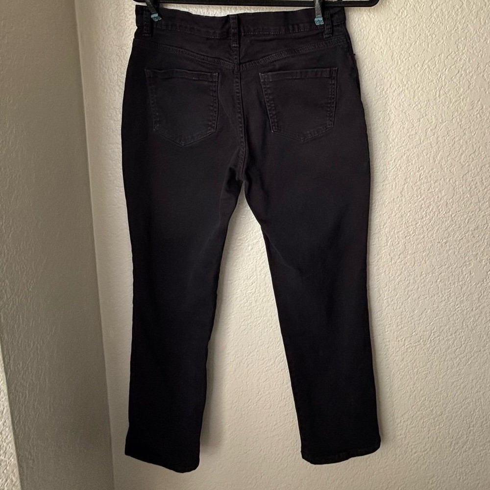 Gloria Vanderbilt Women's Amanda Denim Black Jeans Size 8 - Picture 8 of 12